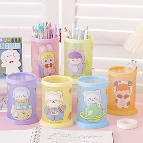 Hộp đựng bút cao cấp để bàn nhiều sắc màu dễ thương, hộp đựng bút nhựa để bàn văn phòng phẩm