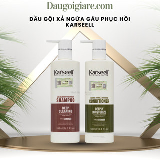 Dầu gội xả KARSEELL ngừa gàu kiềm dầu phục hồi tóc hư tổn 500ml * 2 chính hãng