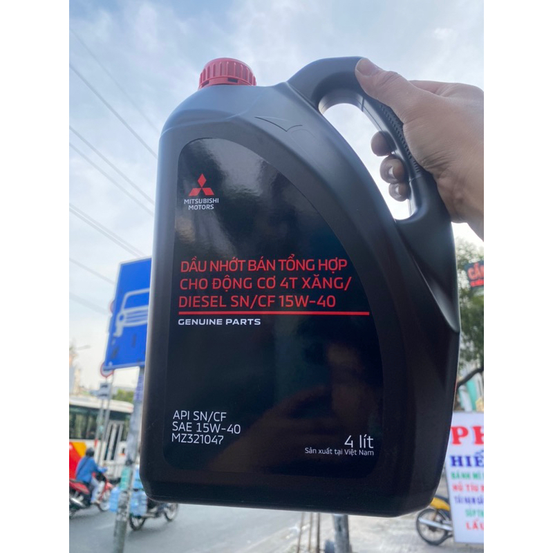 DẦU NHỚT TỔNG HỢP ĐỘNG CƠ 4T - MITSUBISHI SN/CF_15w40 (4L)