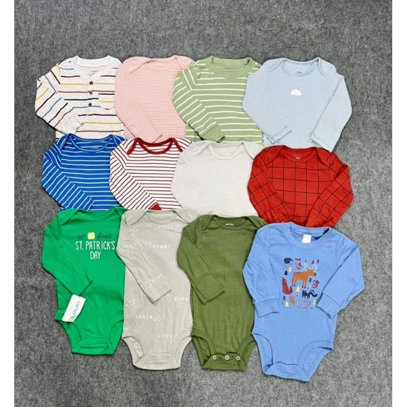 Bodysuit dài tay, body chip, bộ liền thân chất cotton cho bé sơ sinh