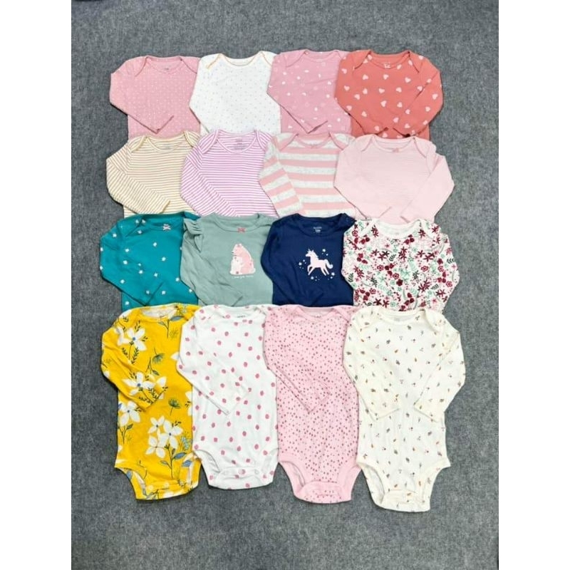 Bodysuit dài tay, body chip, bộ liền thân chất cotton cho bé sơ sinh
