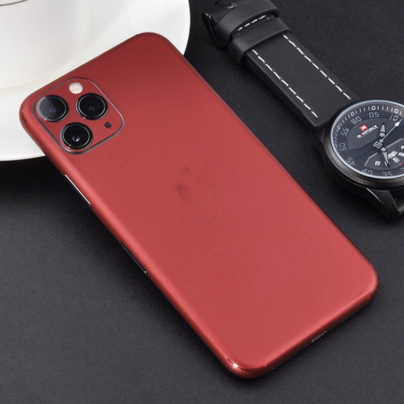 MIẾNG DÁN SKIN NHÁM FULL LƯNG VIỀN GỒM CÁC MÀU ĐỎ HỒNG VÀNG CAM ĐEN DÀNH CHO IPHONE 14 PRO MAX 14 13 PRO MAX 12 PRO MAX