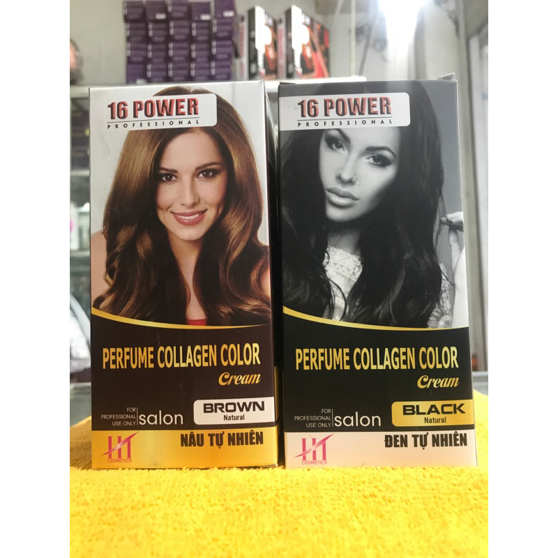 Kem Nhuộm Tóc Phủ Bạc 16 POWER 60ml*2