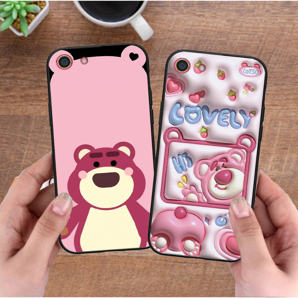 Ốp Oppo F1s / F3 / F3 Lite / F3 Plus in hình gấu lotso hồng cute hot trend