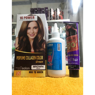 Kem Nhuộm Tóc Phủ Bạc 16 POWER 60ml*2
