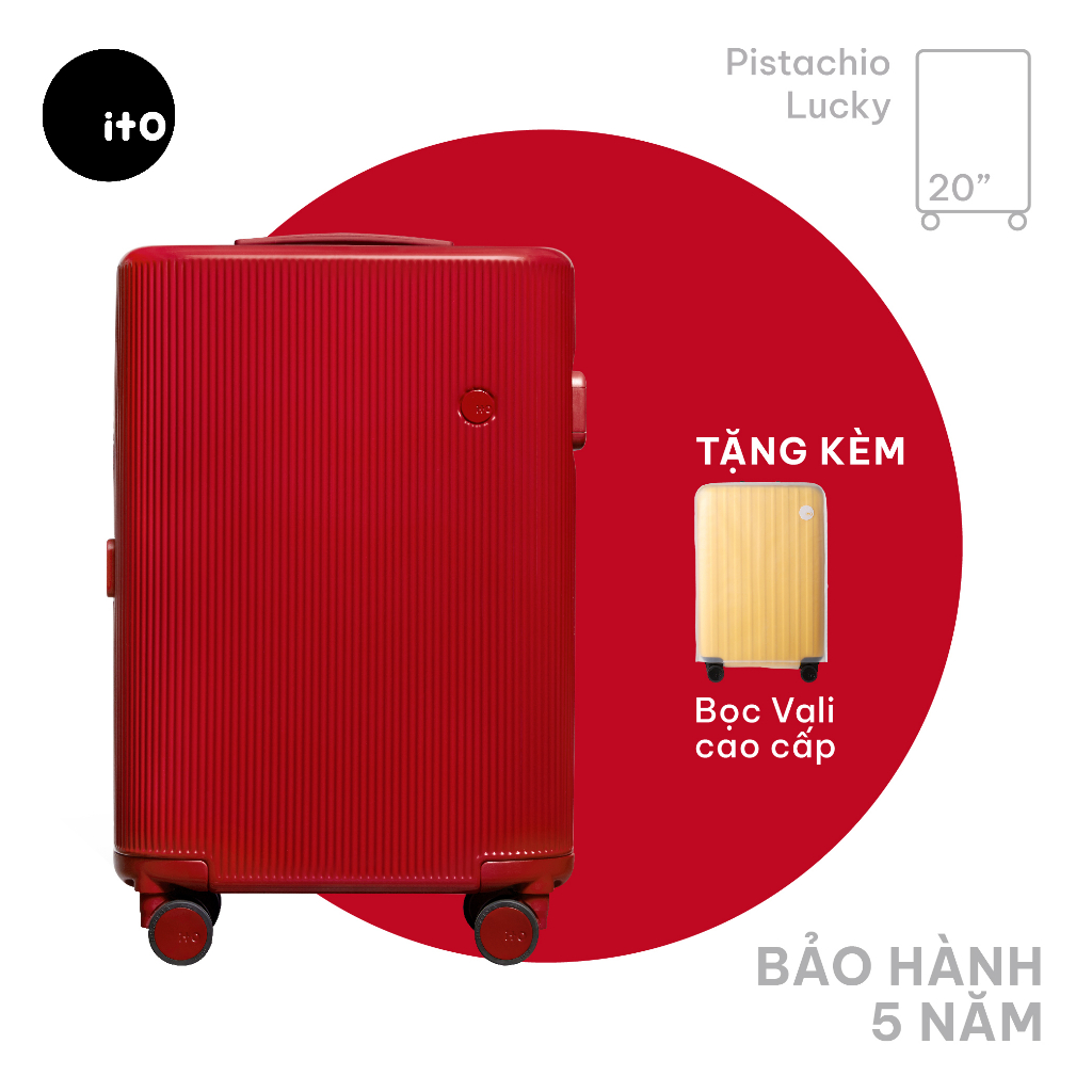 Vali xách tay ITO Pistachio Lucky 20-inch (51 cm) Lightweight Hard Shell khóa TSA