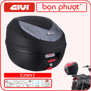 Thùng Sau Givi E250N2 WILDCAT - Thùng Givi Chính Hãng 25L Gắn Sau Xe Máy - Bạn Phượt
