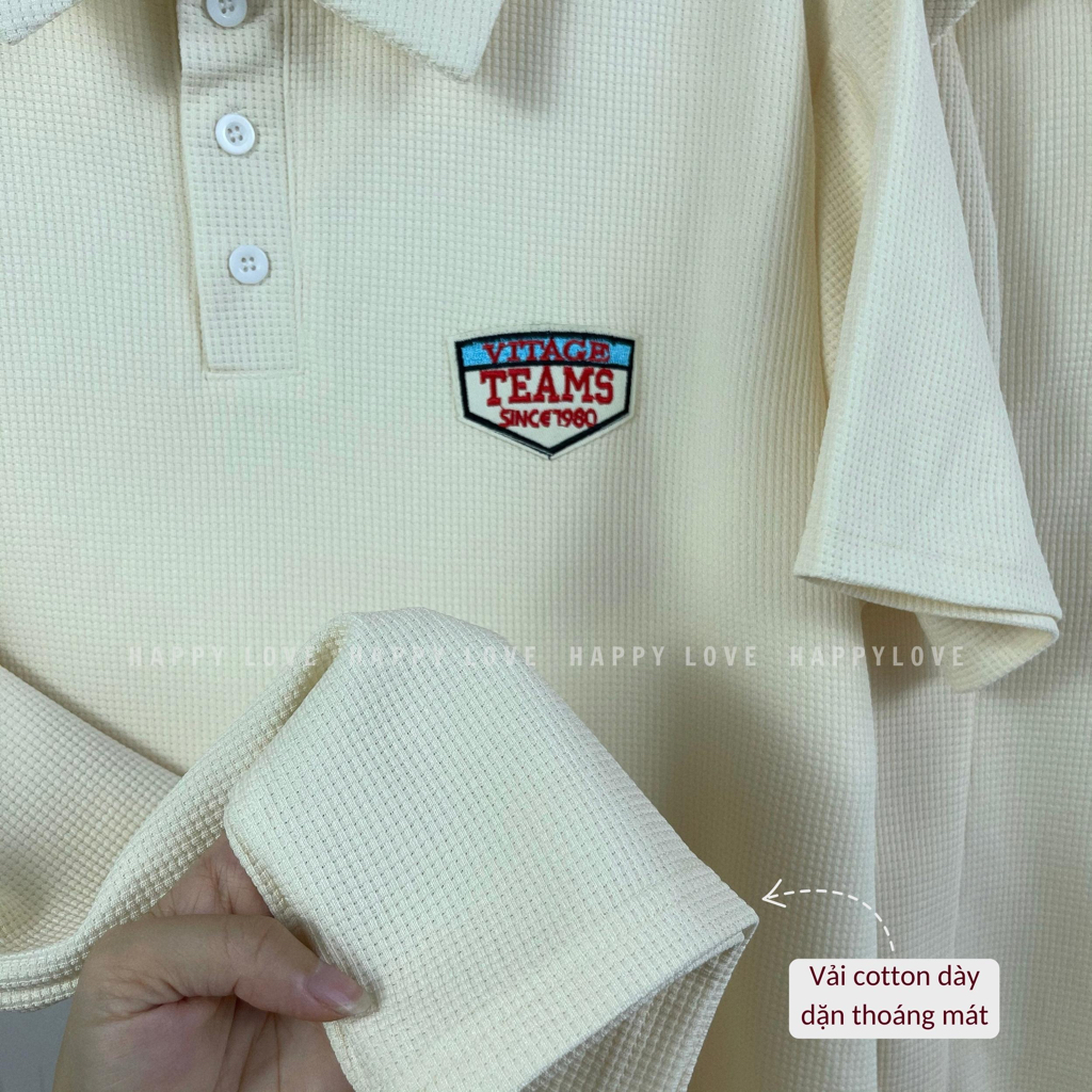 Đồ đôi nam nữ set cặp áo váy đôi mùa hè couple HAPPYLOVE màu be chất cotton cao cấp M019