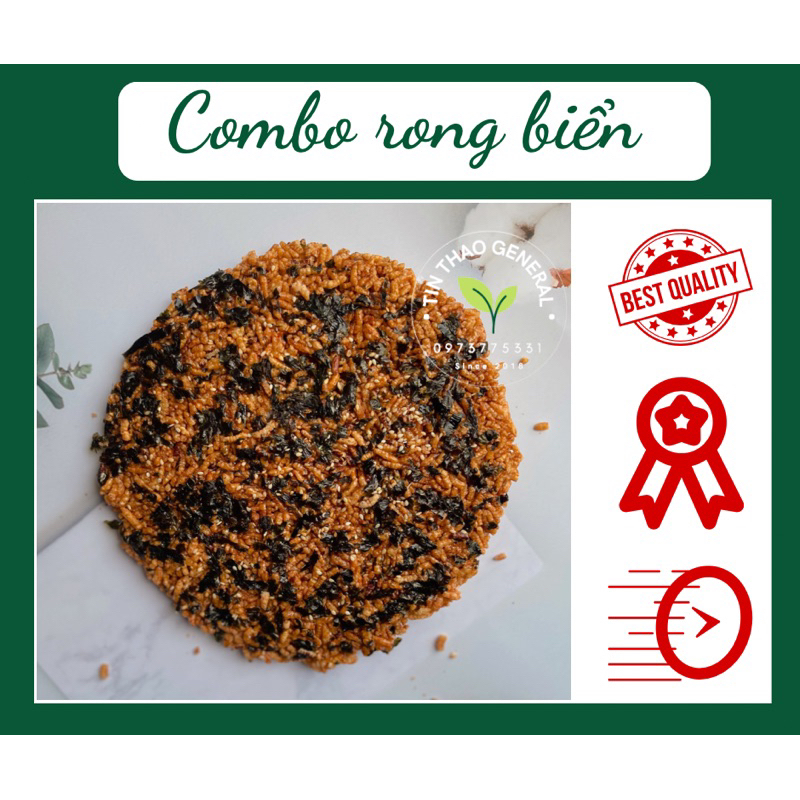 COMBO 10 CƠM CHÁY GẠO LỨT RONG BIỂN MUỐI MÈ