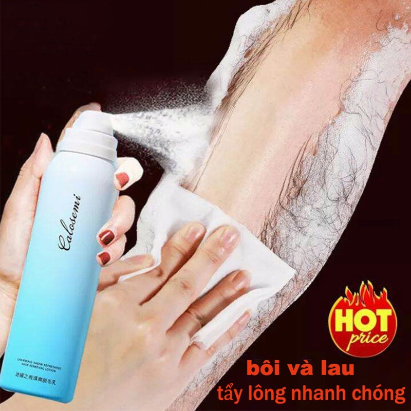 Xịt tẩy lông Kem tẩy lông Nhẹ nhàng và không đau Tay và chân dưới nách Nhanh chóng và hiệu quả Tẩy lông 150ml
