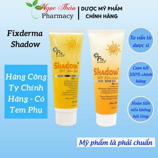 Kem chống nắng fixderma shadow cream spf 50+/ spf 30+ 75g