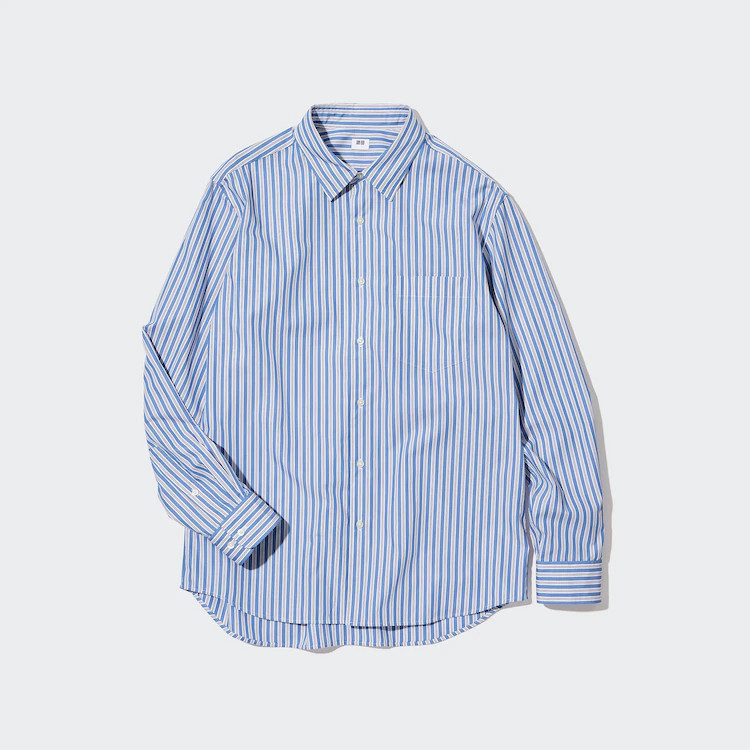 Áo Sơ Mi Extra Fine Cotton Dài Tay Uniqlo Tag nhật