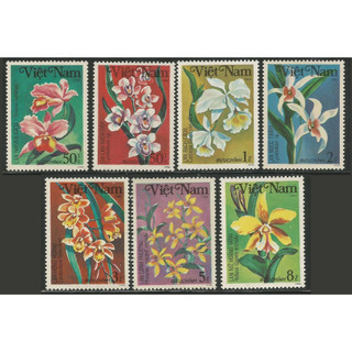 Tem sưu tập Việt Nam MS 436 Hoa Phong Lan 1984 ( 7 tem )