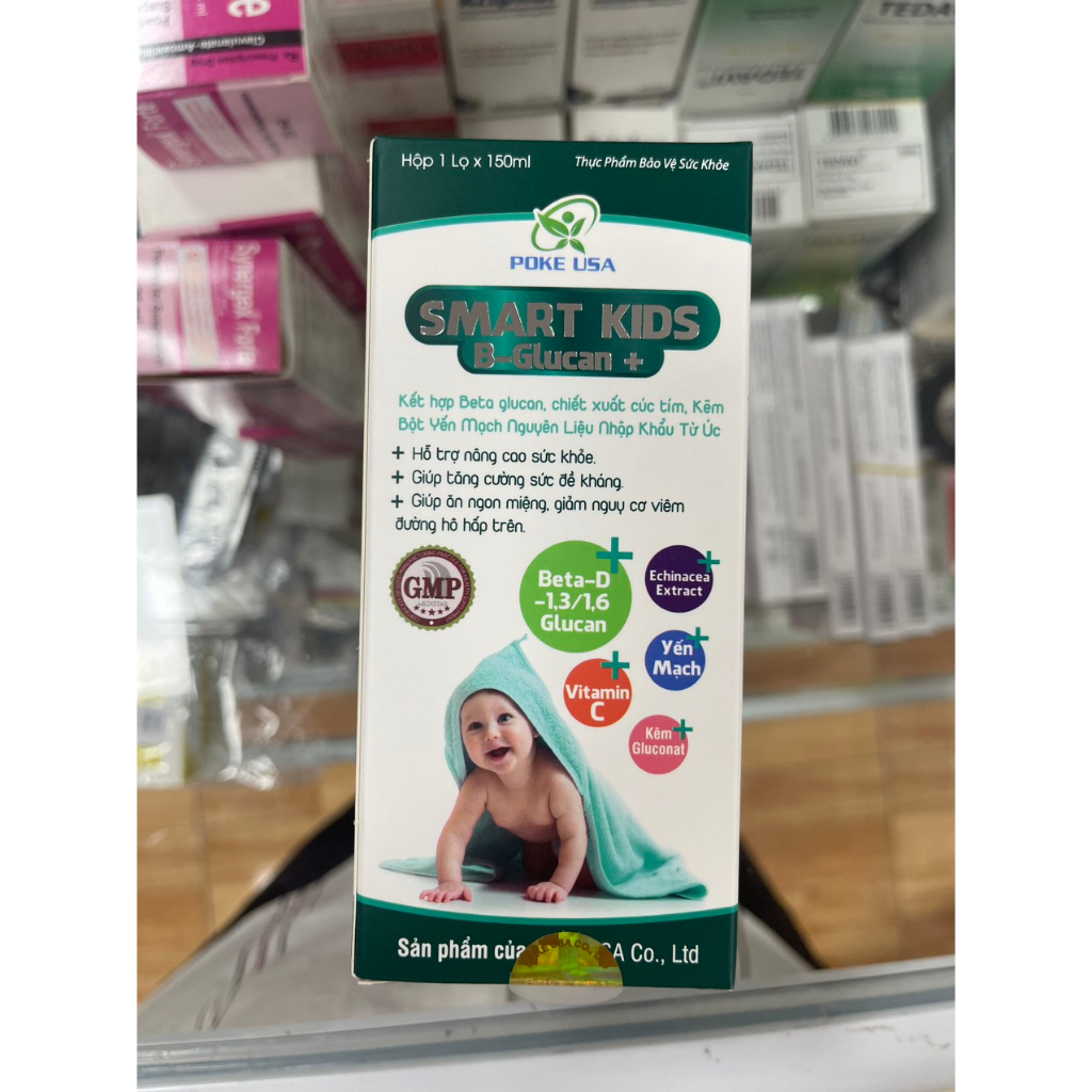 Smart Kids B-Glucan + hỗ trợ ăn ngon miệng và giảm nguy cơ viêm đường hô hấp