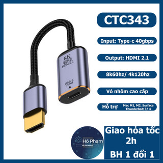 Cáp chuyển Type c sang HDMI dùng cho laptop, điện thoại, máy tính bảng, táo - Hồ Phạm