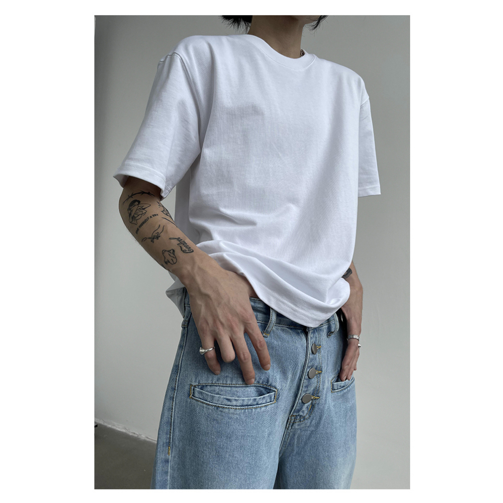 Áo phông nam nữ dáng relaxfit vải cotton 250gsm Dusty Studio