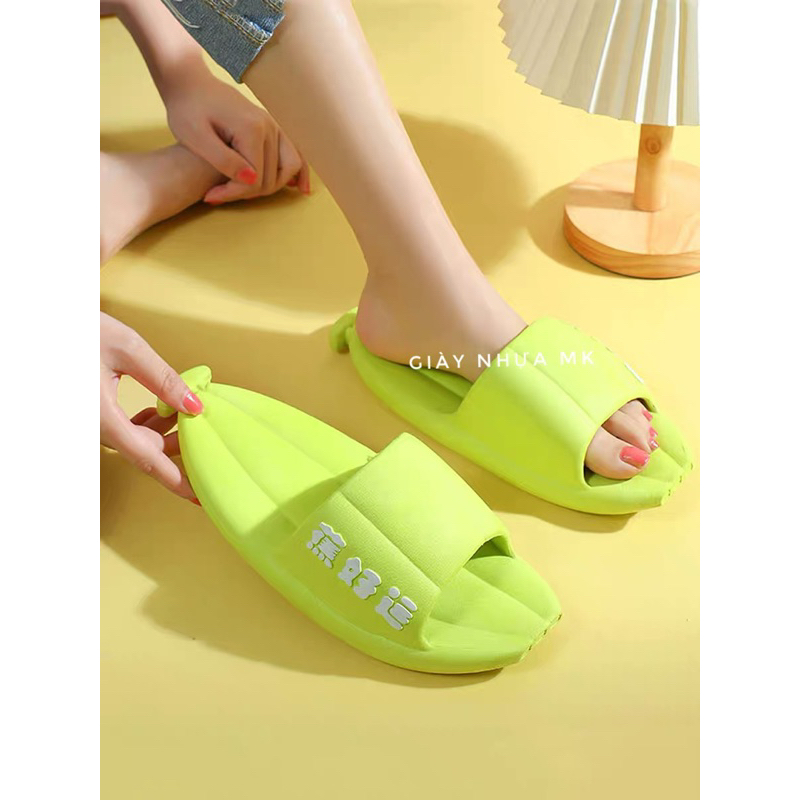 Dép quai ngang hình chuối siêu hot chất eva siêu nhẹ êm chân chống nước chống trơn đi biển - DL202