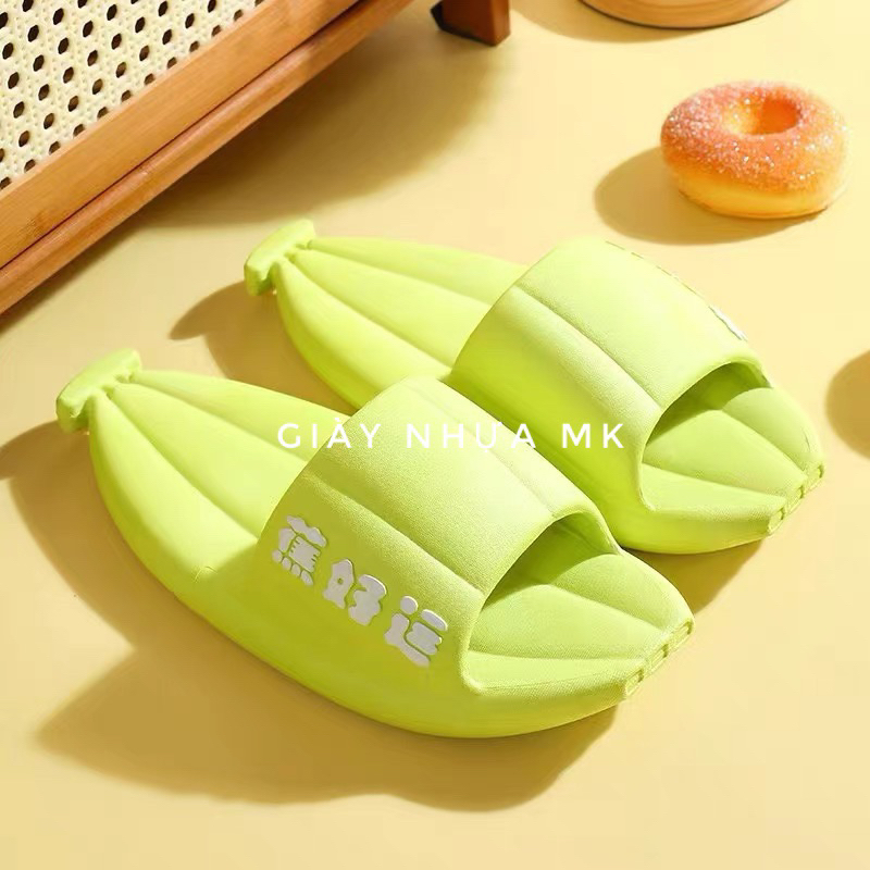 Dép quai ngang hình chuối siêu hot chất eva siêu nhẹ êm chân chống nước chống trơn đi biển - DL202