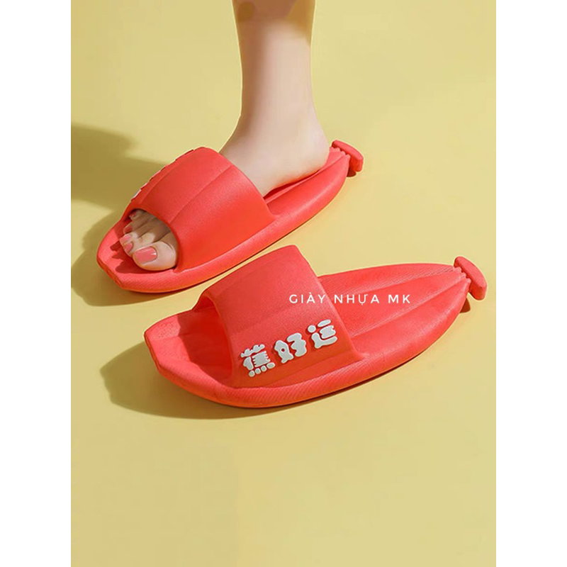 Dép quai ngang hình chuối siêu hot chất eva siêu nhẹ êm chân chống nước chống trơn đi biển - DL202