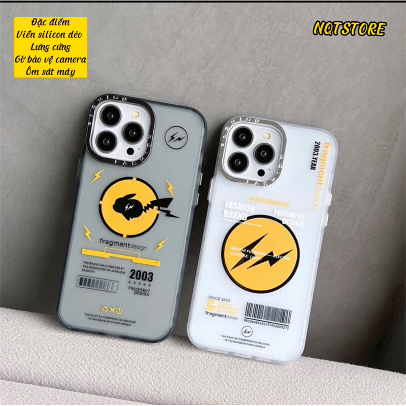 Ốp điện thoại nhựa cứng in hình picachu cho iphone 14,13,12,11