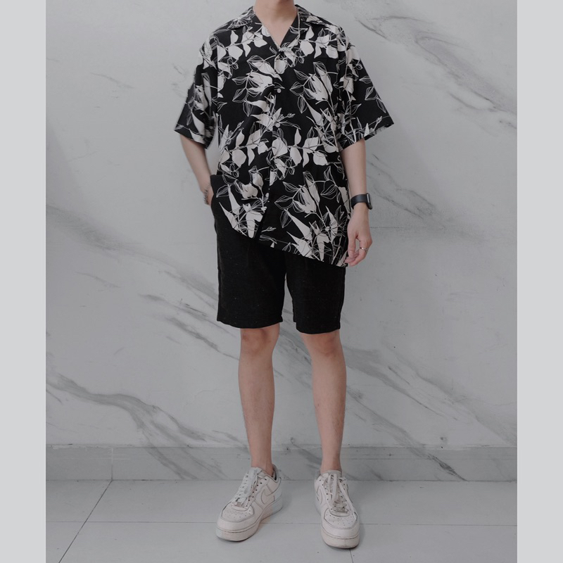 Cuban shirt - sơ mi ngắn tay basic vải linen mát xịn