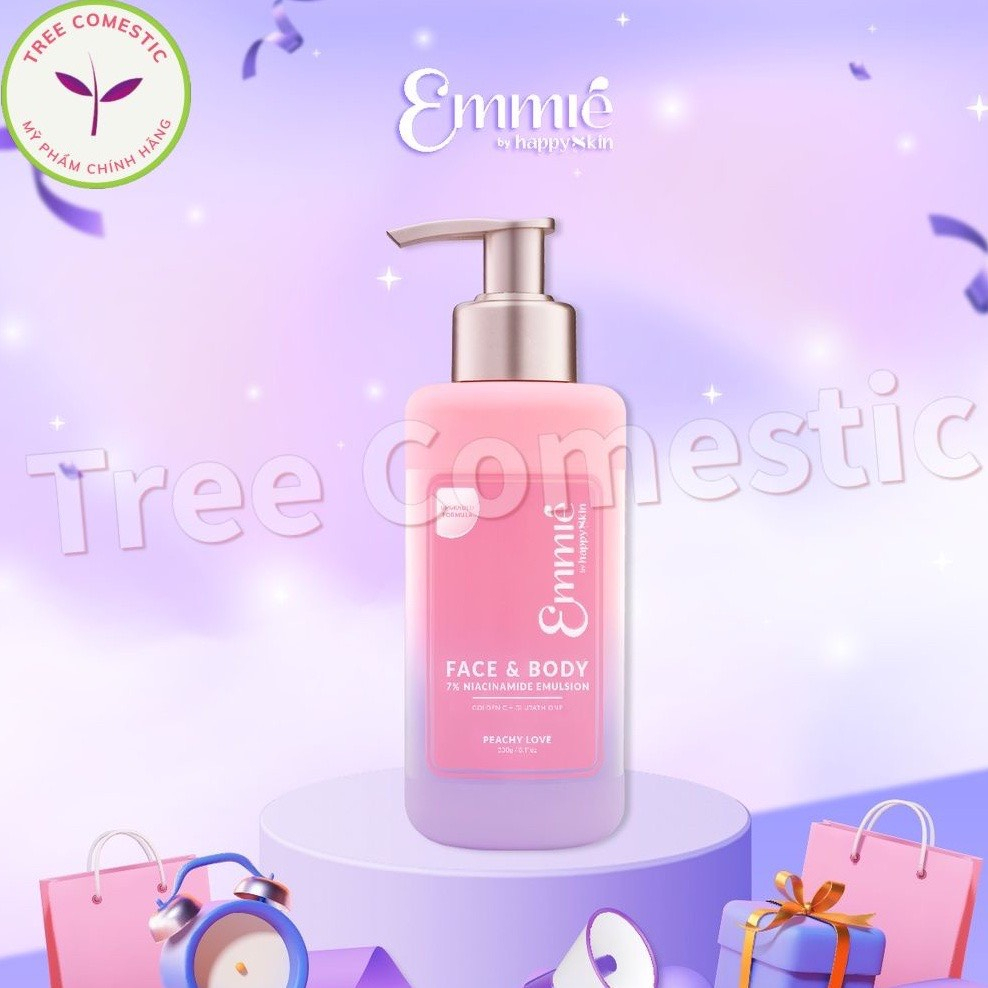 Kem Dưỡng Trắng Da Mặt Và Cơ Thể Face & Body 5% Niacinamide Emulsion 250ml