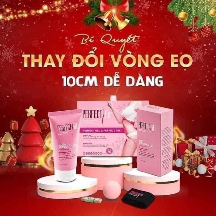 COMBO đai nịt bụng kèm Gel bôi giảm mỡ bụng Perfect eo