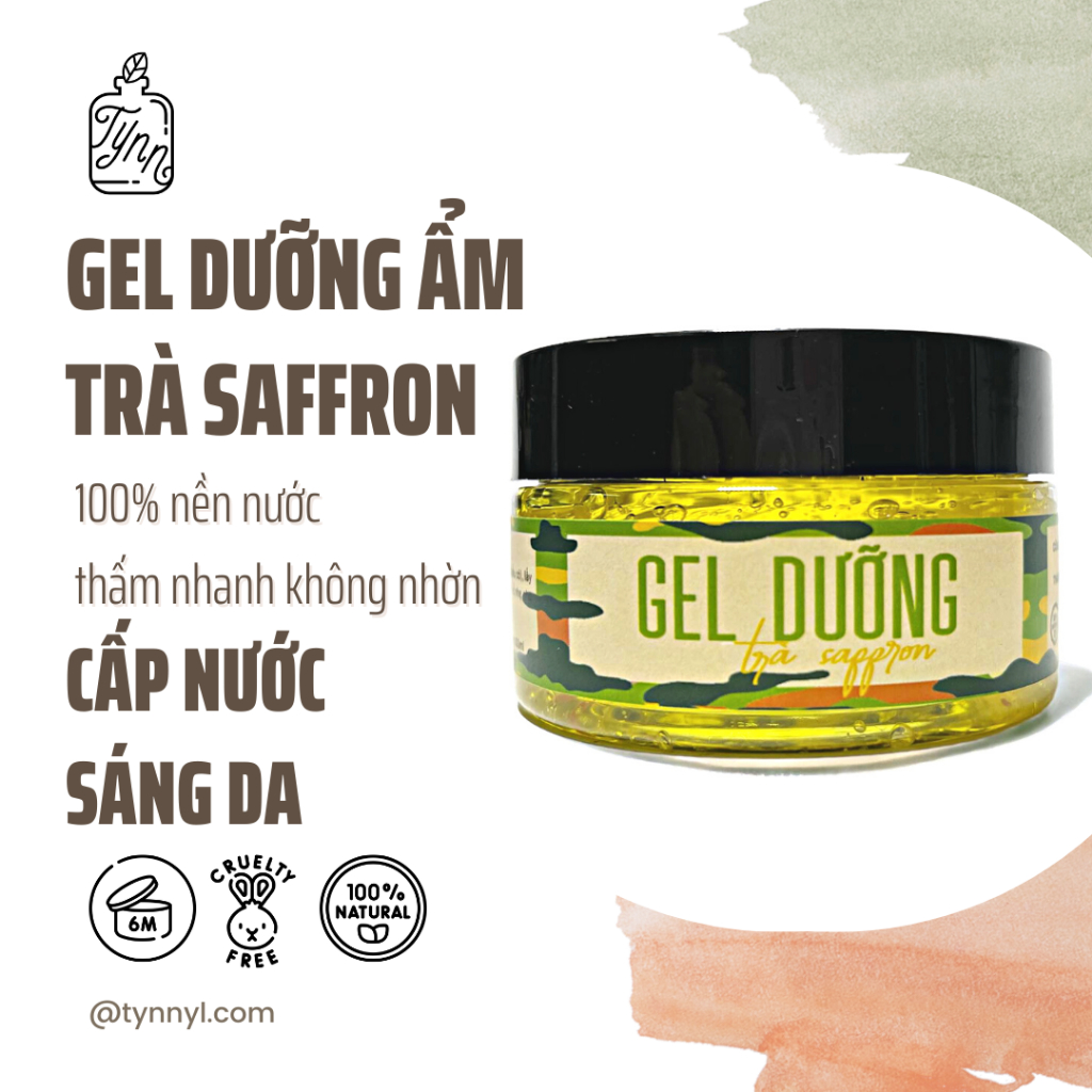 Gel Dưỡng Ẩm Trà Saffron Cấp Nước Tynnyl 100ml