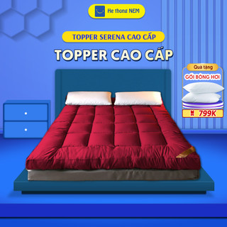 Tấm làm mềm nệm topper SERENA Tấm trải niệm đệm topper toper nệm dày trải giường trải sàn xuất nhật cao cấp