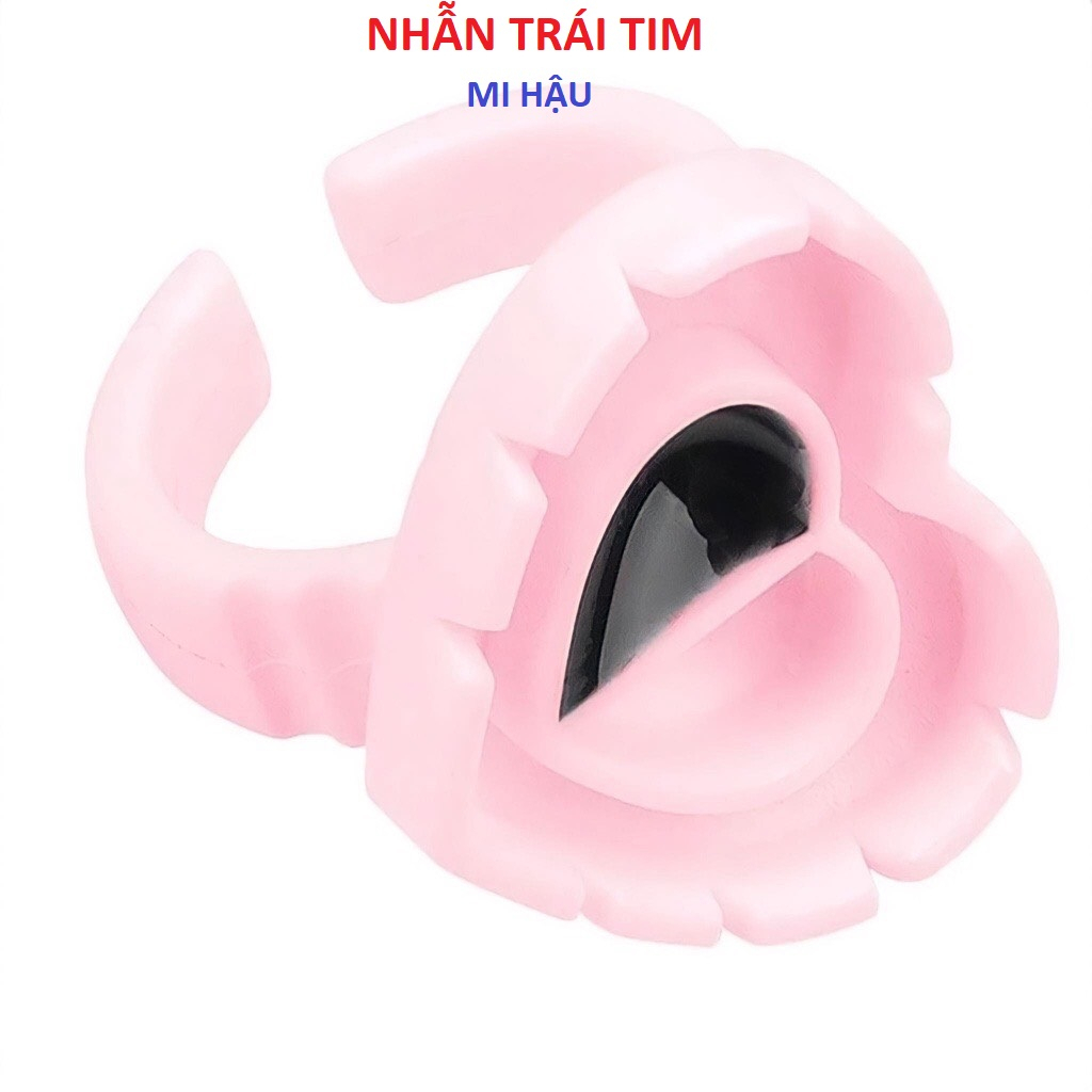 Nhẫn Trái Tim Đựng Keo Nối Mi _Nhẫn 2 Ngăn_Nút Tạo Fan_Nút Đựng Keo 2 Ngăn_Nhẫn Đựng Keo Nối Mi,Nhẫn Đỗ Mực