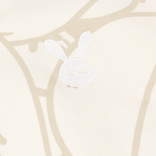 Áo Khoác Nỉ Bad Rabbit Cream Smiley Rabbit Hoodie -  Local Brand Chính Hãng