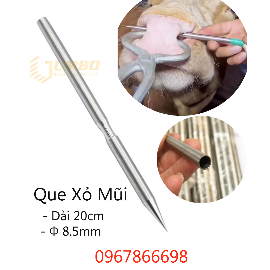 Que tạo lỗ mũi bò bằng inox rất rẻ mà hiệu quả