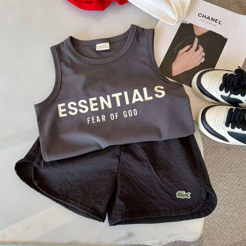 Bộ ba lỗ cho bé in chữ 77 chất cotton siêu cute, Đồ bộ cho bé từ 6-28kg Tiny Kids