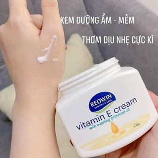 Kem Dưỡng Da Mềm Mịn Body Redwin Vitamin E Cream 300g - Giúp Da Mềm Mịn Chống Nứt Nẻ Cho Mặt Và Body