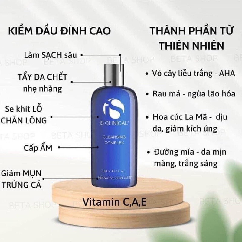 Sữa rửa mặt sáng da IS Clinical Cleansing Complex