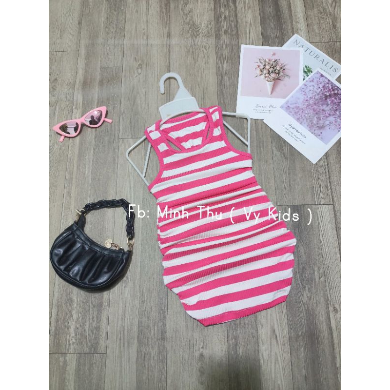 Đầm Body Sọc Sang Chảnh Cho Bé