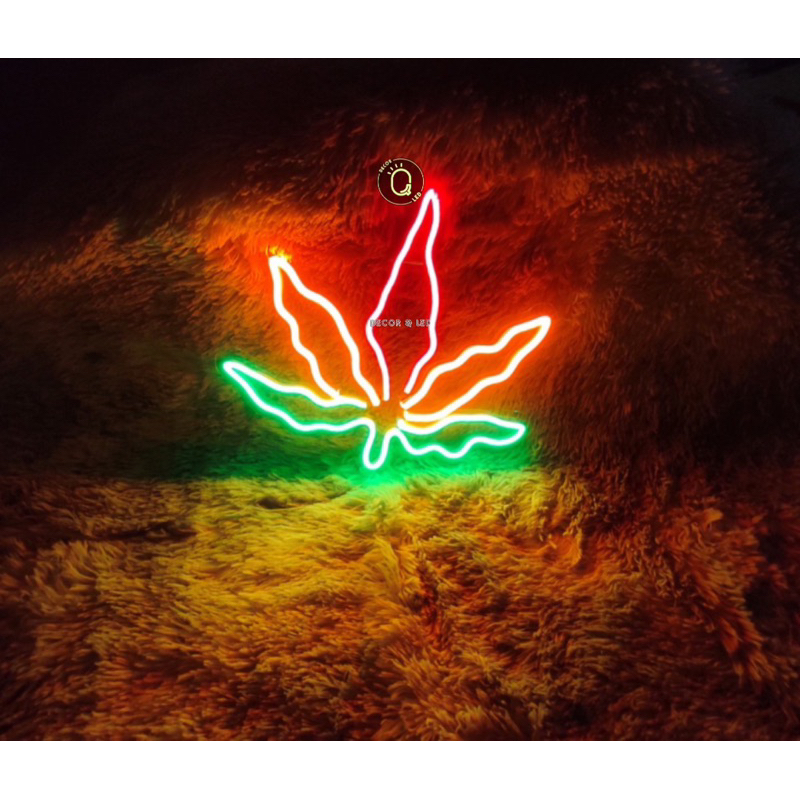 Đèn led neon hình lá Cây.Đèn led trang trí,Đèn ngủ.