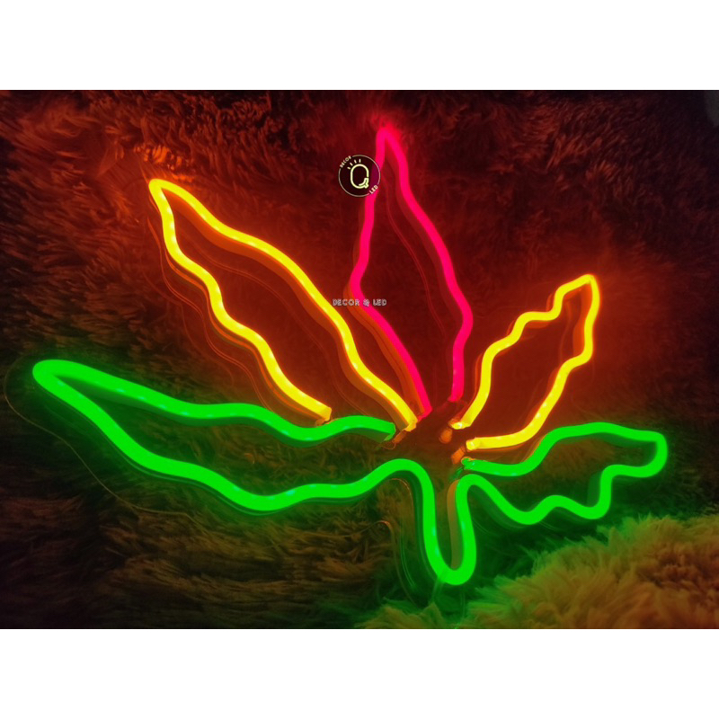 Đèn led neon hình lá Cây.Đèn led trang trí,Đèn ngủ.