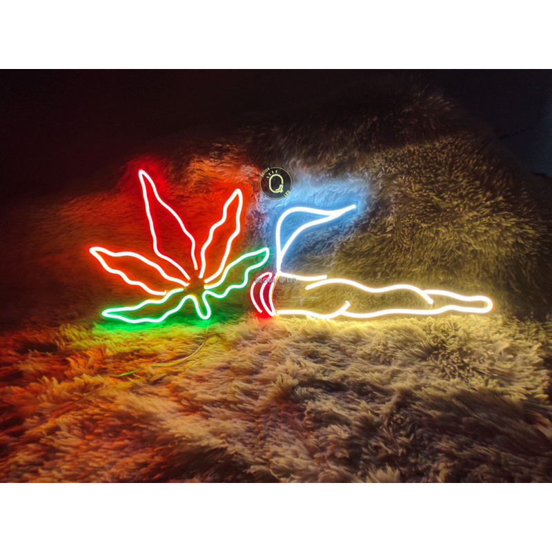 Đèn led neon hình lá Cây.Đèn led trang trí,Đèn ngủ.