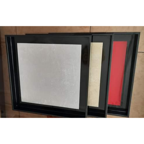 Khay sơn mài vuông - 30x30x3cm màu bạc - KH-81