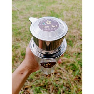Phin pha cà phê bằng inox, phin cafe 1 lần uống hoa mai coffee