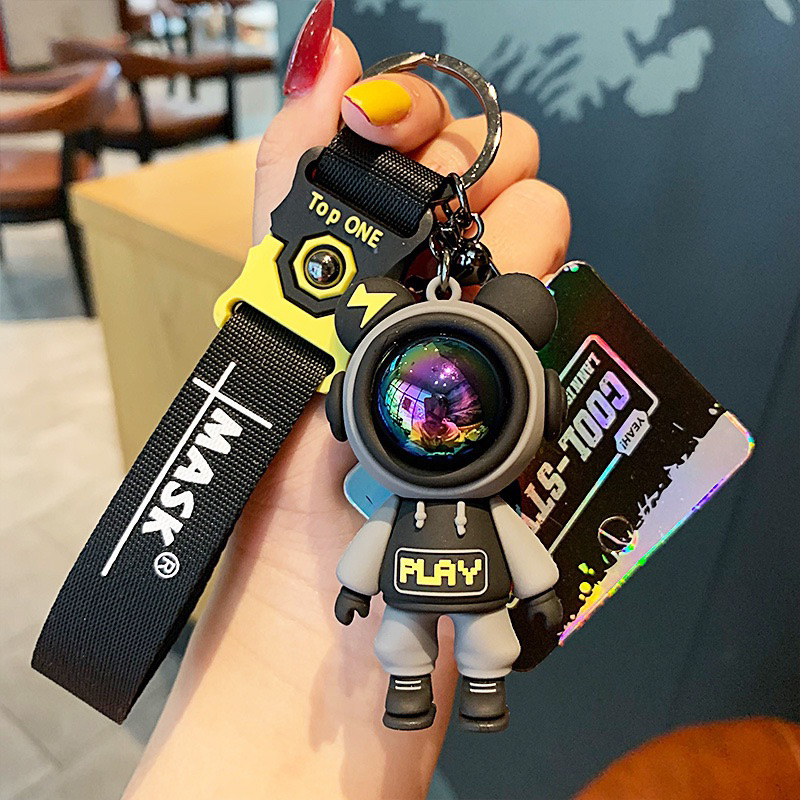 Móc khoá Phi Hành Gia PLAY silicon cao cấp, hàng loại 1🥇