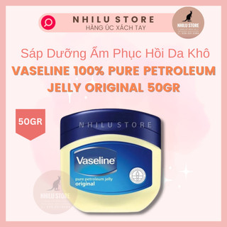 Sáp dưỡng ẩm phục hồi da khô Vaseline 100% Pure Petroleum Jelly Original 50g