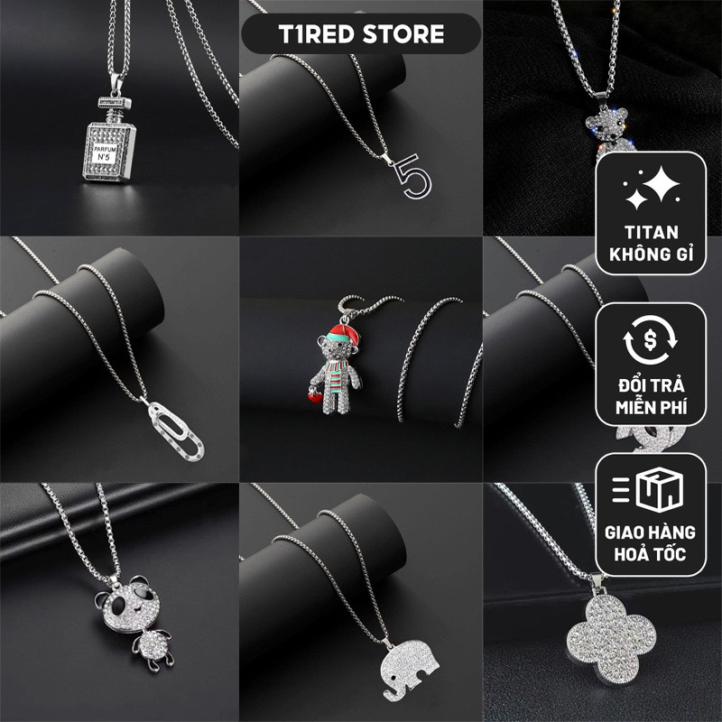 Dây Chuyền Basic Thép Titan Phong Cách Thời Trang Hiphop Nhiều Mẫu - T1red Store