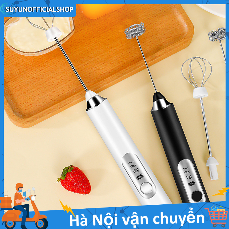 Hàng hóa Máy đánh trứng, que tạo bọt cafe mini-2 cành cây đánh trứng Ba màu