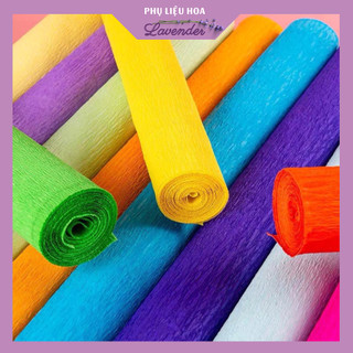 Cuộn giấy nhún làm hoa lá hoa sáp/hoa giấy/handmade gói hoa/bọc quà -pk2010