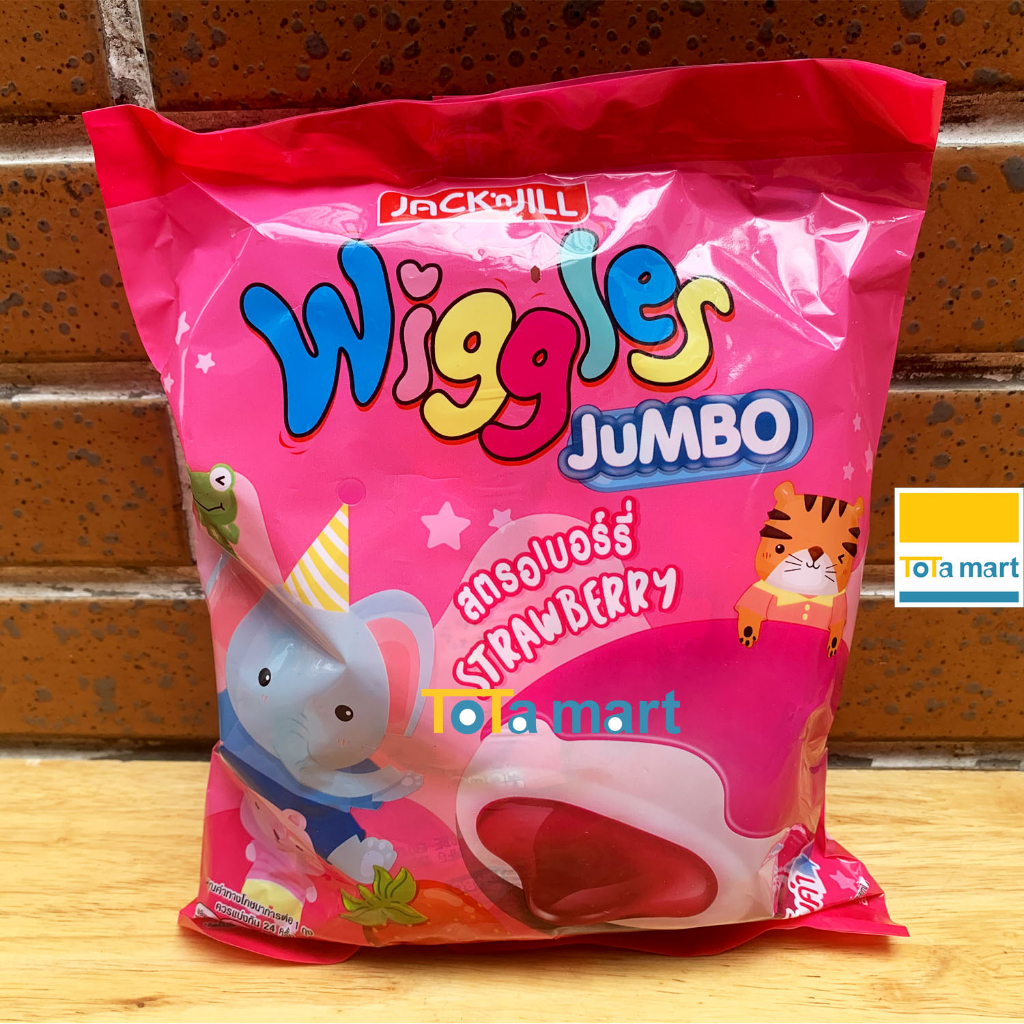 Kẹo dẻo marshmallow WIGGLES Thái Lan gói 108g 24 cái.