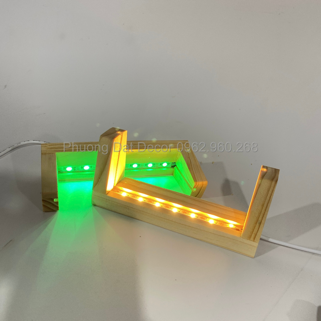 Đế Đèn Led 3D - Đế Đèn Ngủ Chữ U Độc Đáo