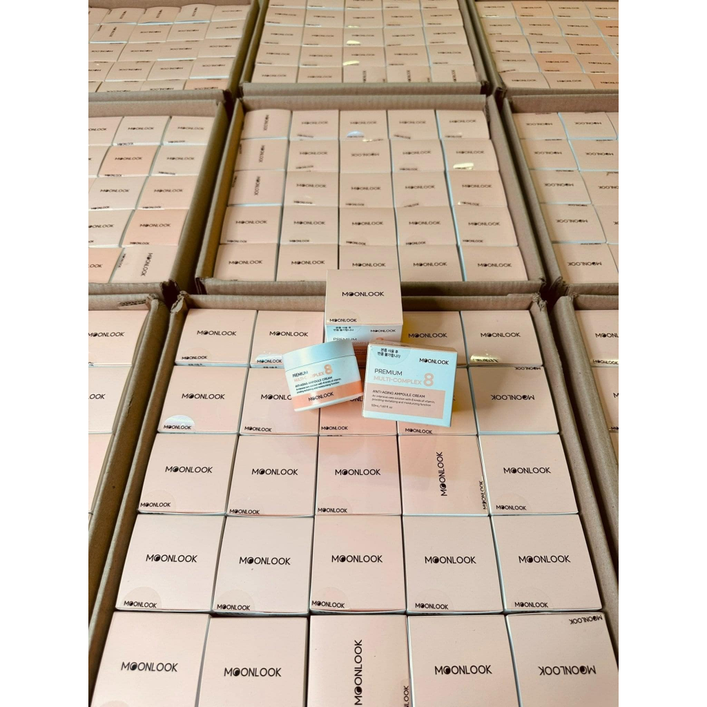 Kem Dưỡng Trắng Da Ban Đêm Moonlook Premium Multi-Complex 8 Anti-Aging Ampoule Cream - 50ml