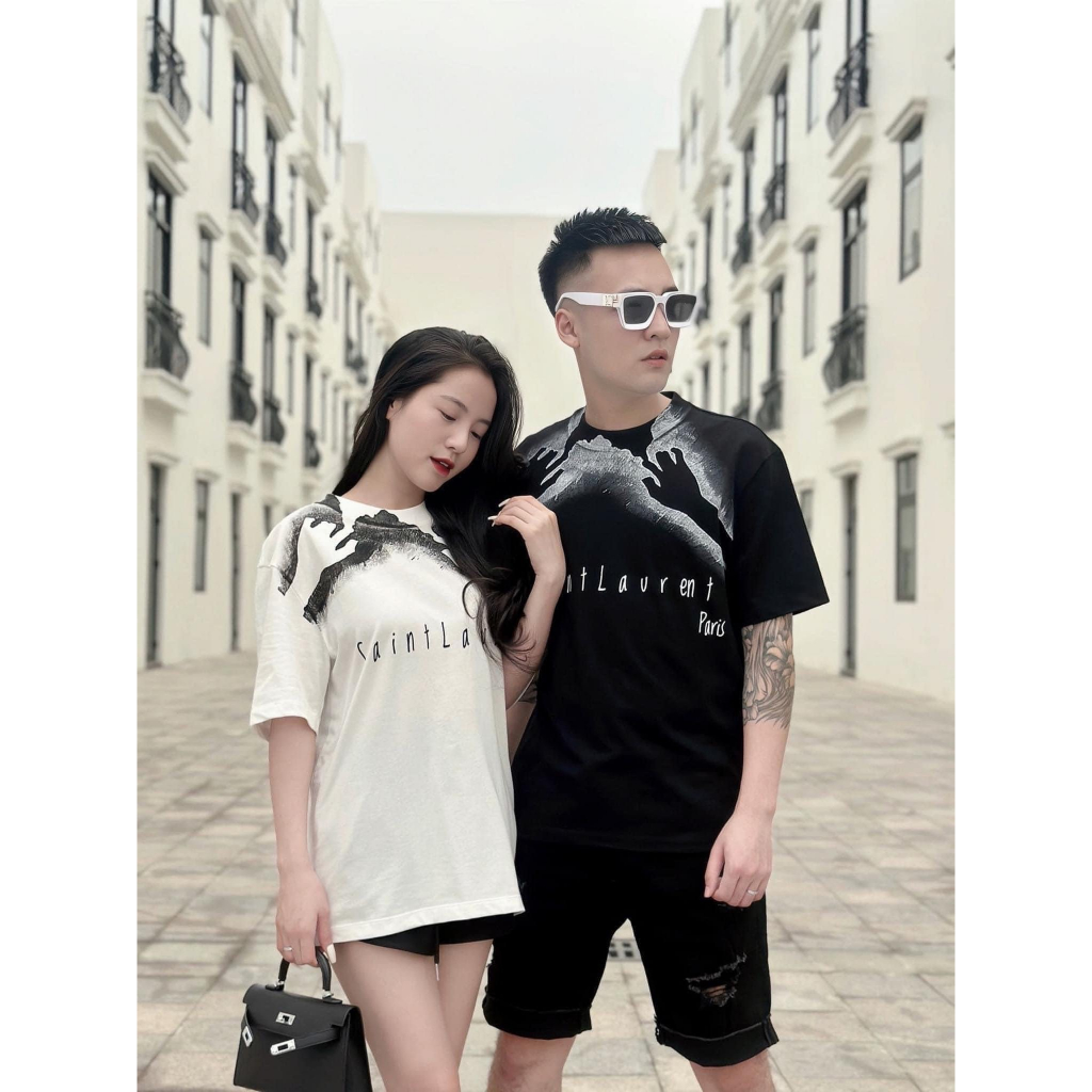 Áo T-shirt Yves Saint Laurent đôi tay LA on web
